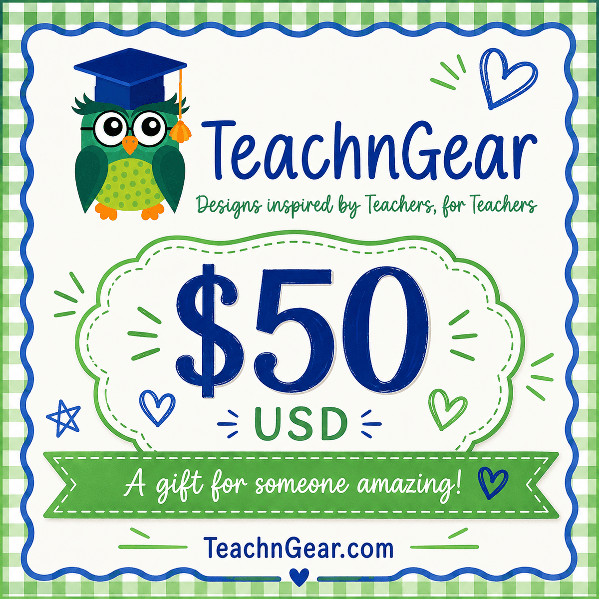 TeachnGear Teacher Gift Cards - teachngear