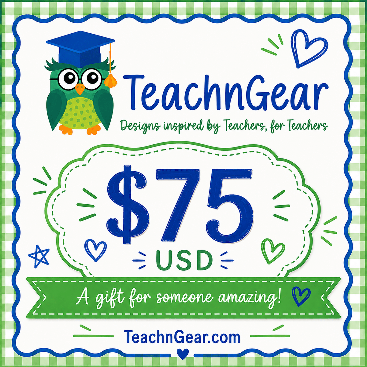 TeachnGear Teacher Gift Cards - teachngear