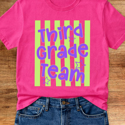 Third Grade Team Teacher T-Shirt - teachngear