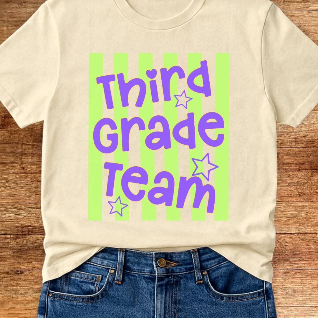 Third Grade Team Teacher T-Shirt - teachngear