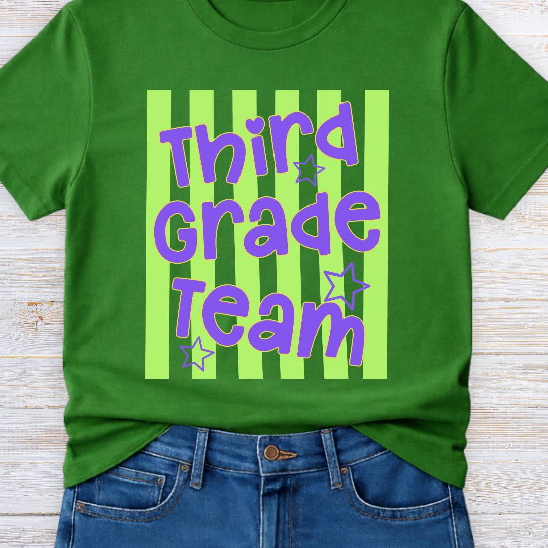 Third Grade Team Teacher T-Shirt - teachngear