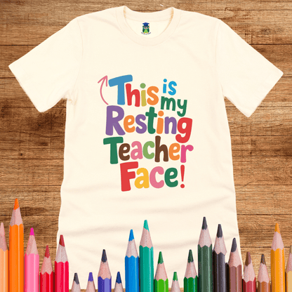 This is my Resting Teacher Face Teacher Shirt - teachngear