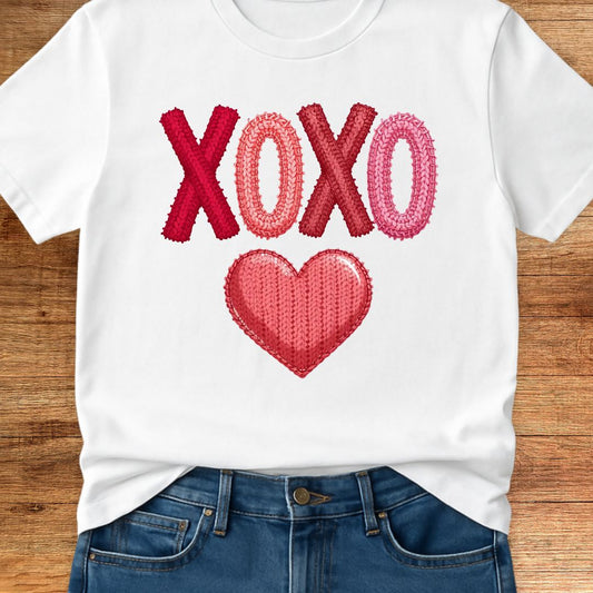 Valentines XOXO Teacher T-Shirt - teachngear