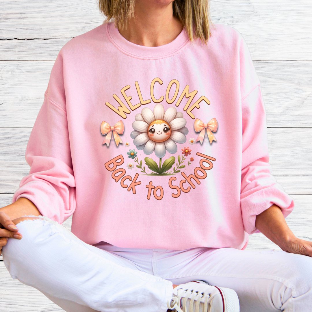 Welcome Back to School Pastel Teacher Sweatshirt - teachngear