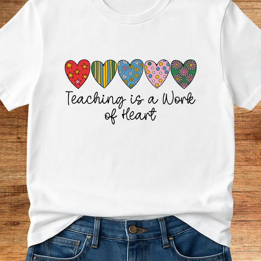 Work of Heart Teacher T-Shirt - teachngear
