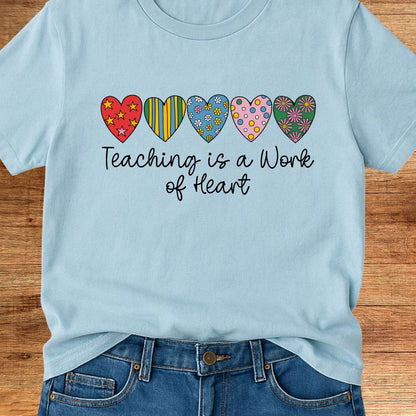 Work of Heart Teacher T-Shirt - teachngear