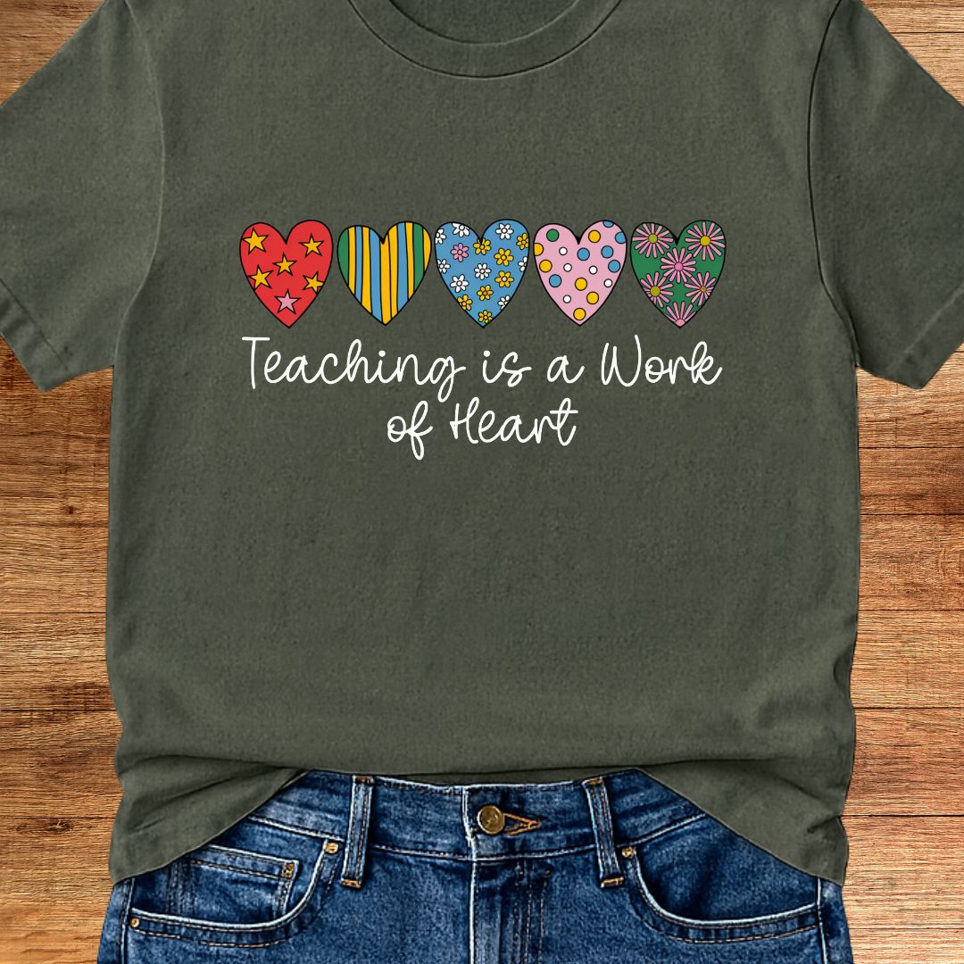 Work of Heart Teacher T-Shirt - teachngear