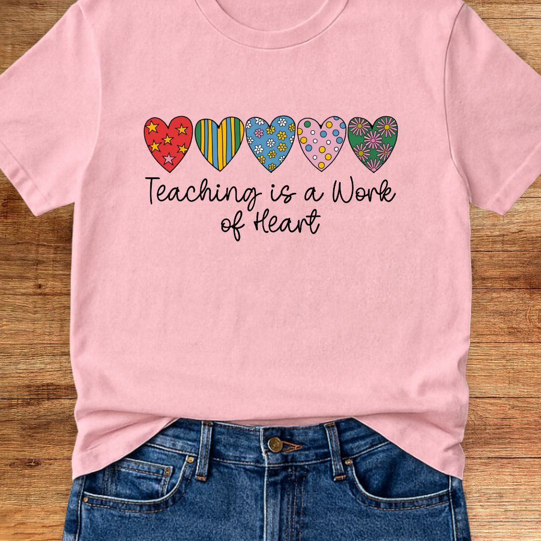 Work of Heart Teacher T-Shirt - teachngear