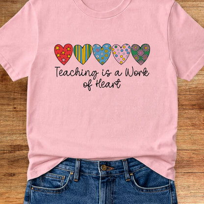 Work of Heart Teacher T-Shirt - teachngear