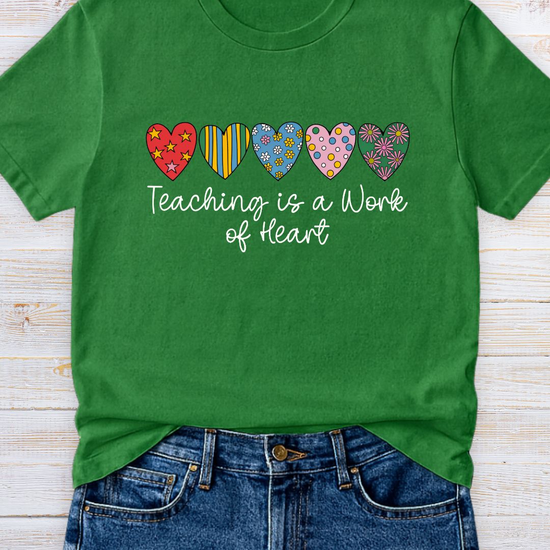 Work of Heart Teacher T-Shirt - teachngear