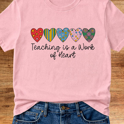 Work of Heart Teacher T-Shirt - teachngear