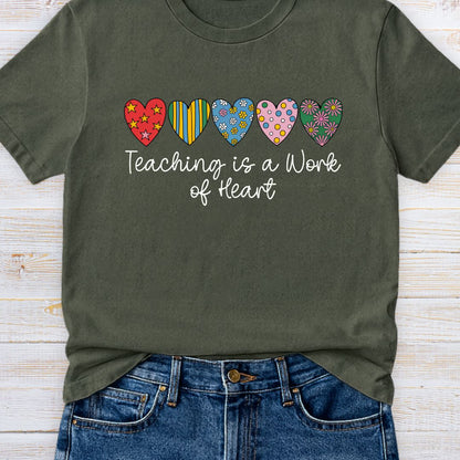 Work of Heart Teacher T-Shirt - teachngear