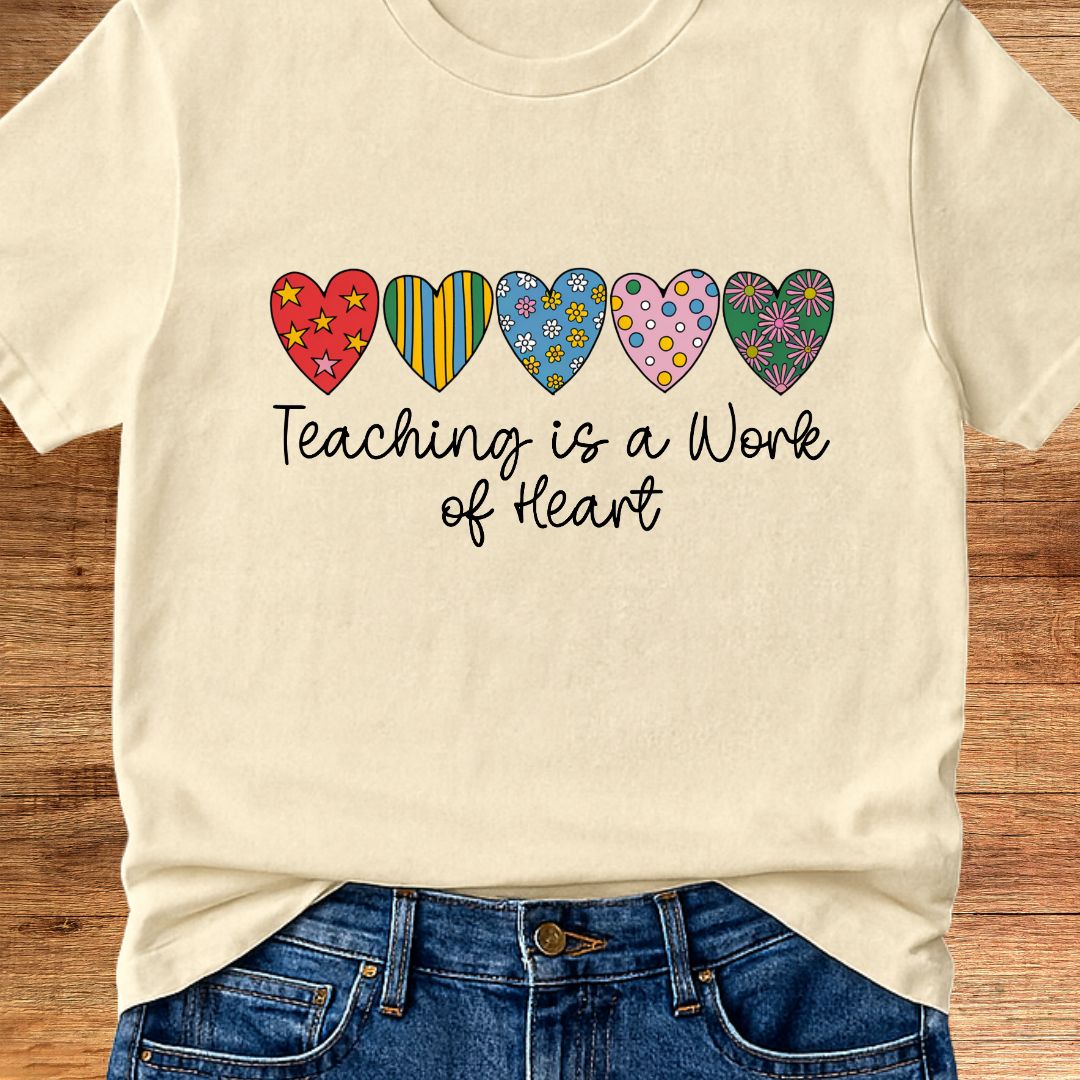 Work of Heart Teacher T-Shirt - teachngear