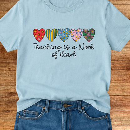 Work of Heart Teacher T-Shirt - teachngear