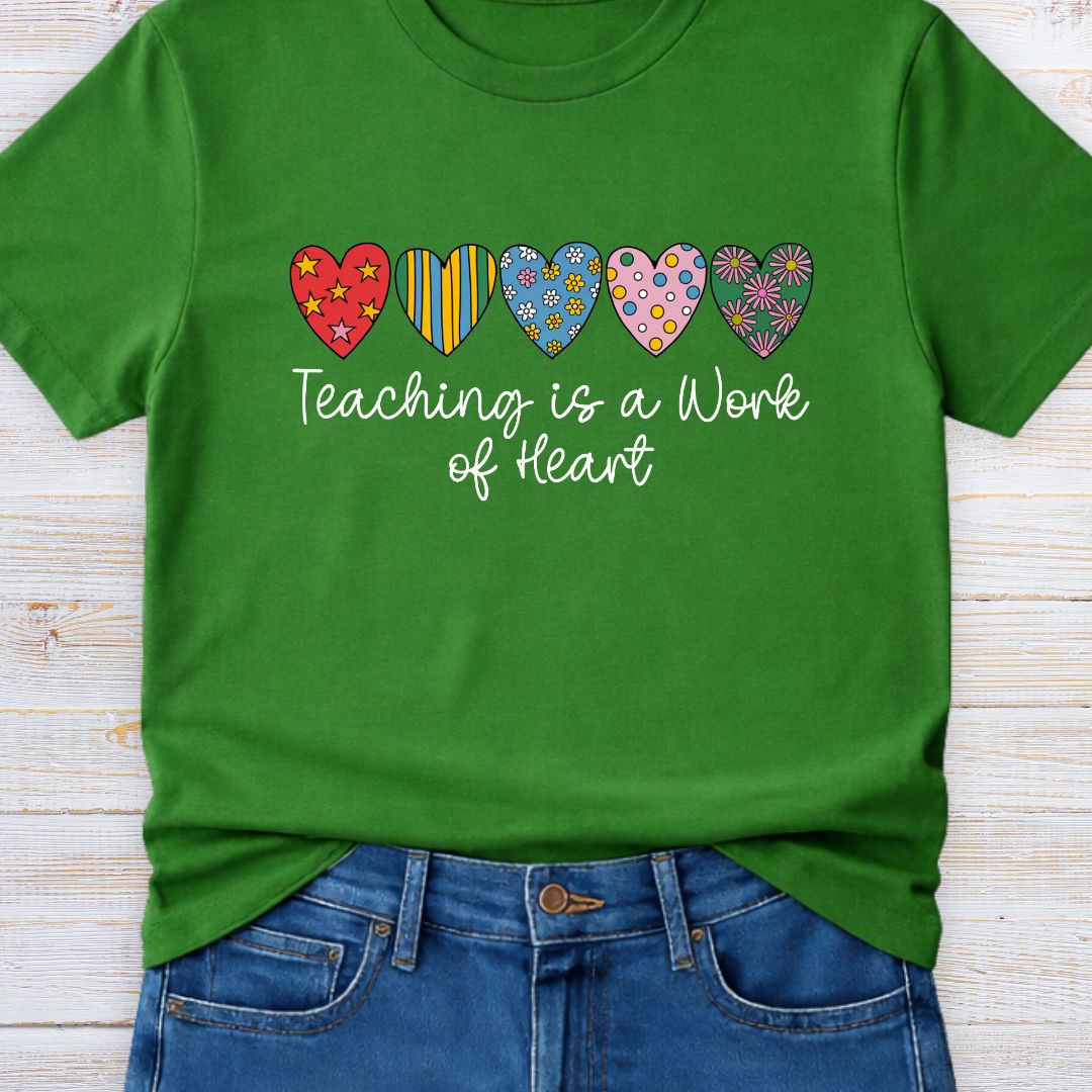 Work of Heart Teacher T-Shirt - teachngear