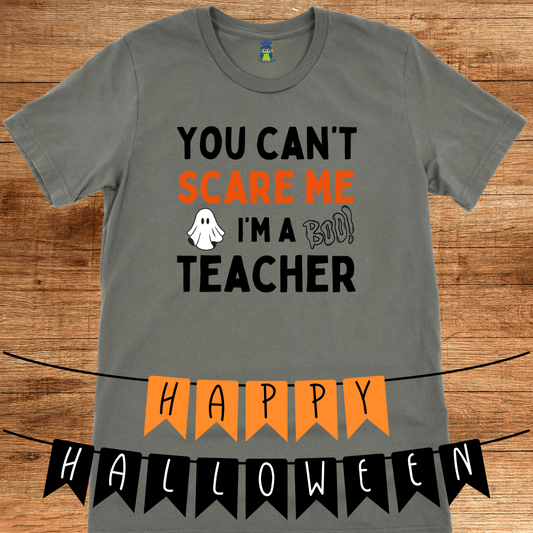 You Can't Scare Me I'm a Teacher T-Shirt - teachngear