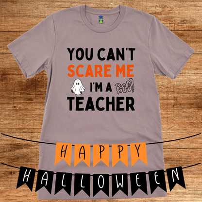 You Can't Scare Me I'm a Teacher T-Shirt - teachngear