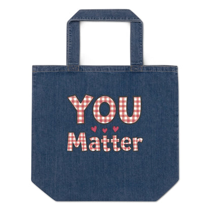 You Matter Organic Denim Teacher Carryall - teachngear