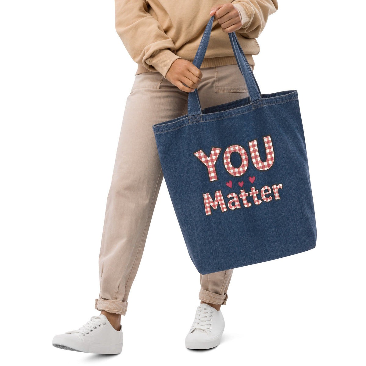 You Matter Organic Denim Teacher Carryall - teachngear